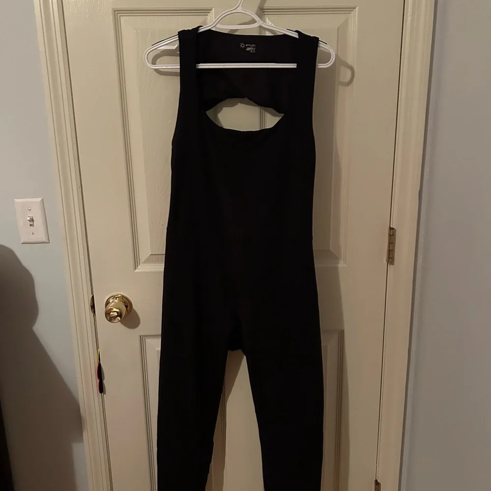 Aerie Black Cutout Jumpsuit - Picture 2 of 4